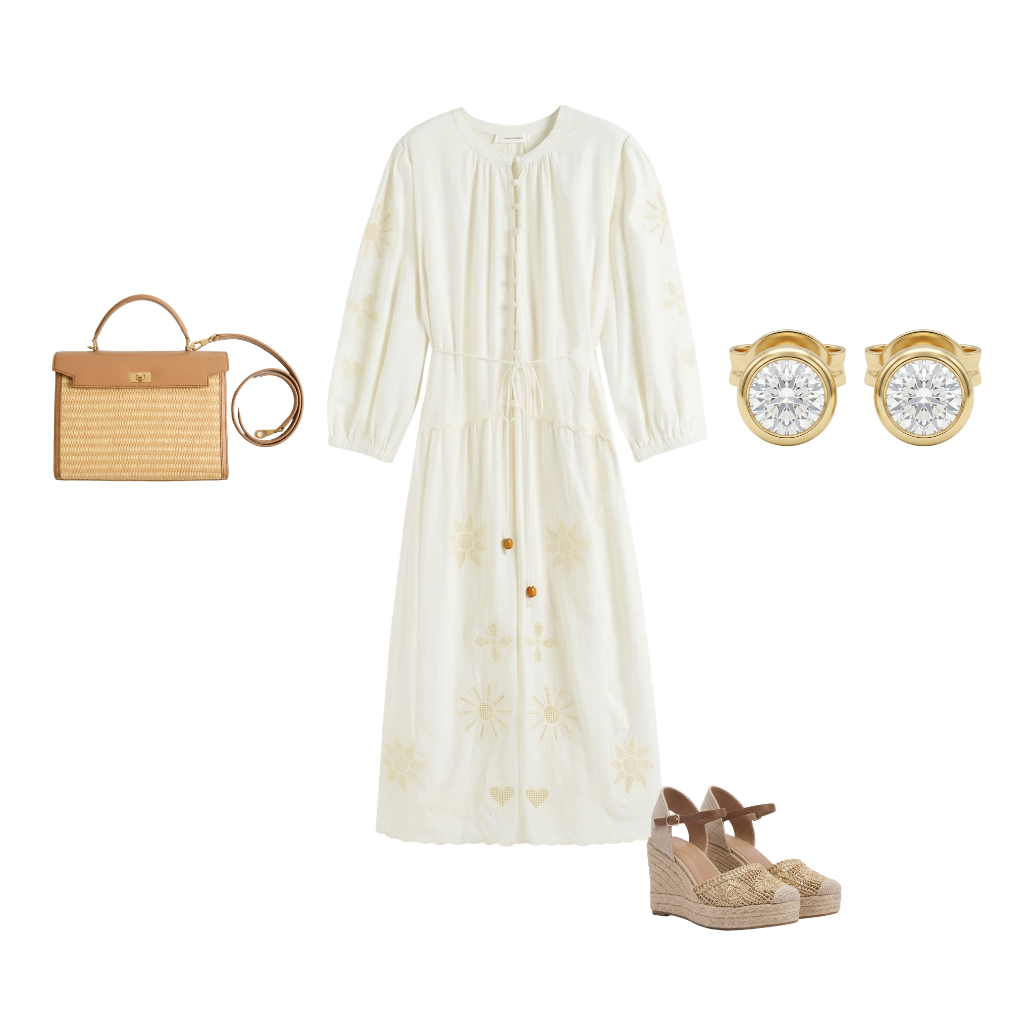 cream broderie dress self-portrait - Cream Broderie Collared Denim Mini Dress