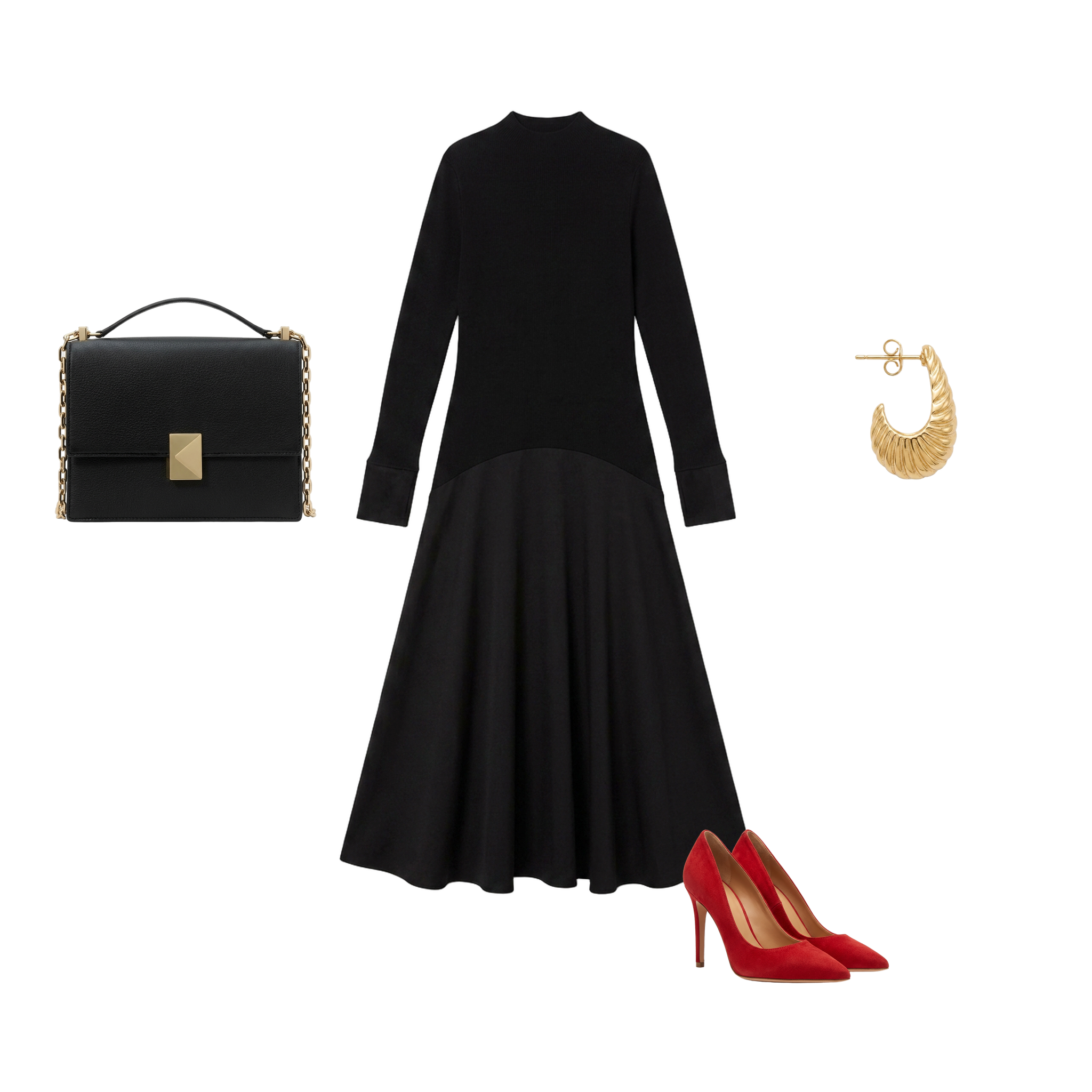 florere hybrid knit satin midi dress Acacia Hybrid Knit Satin Colourblock Midi Dress  Florere