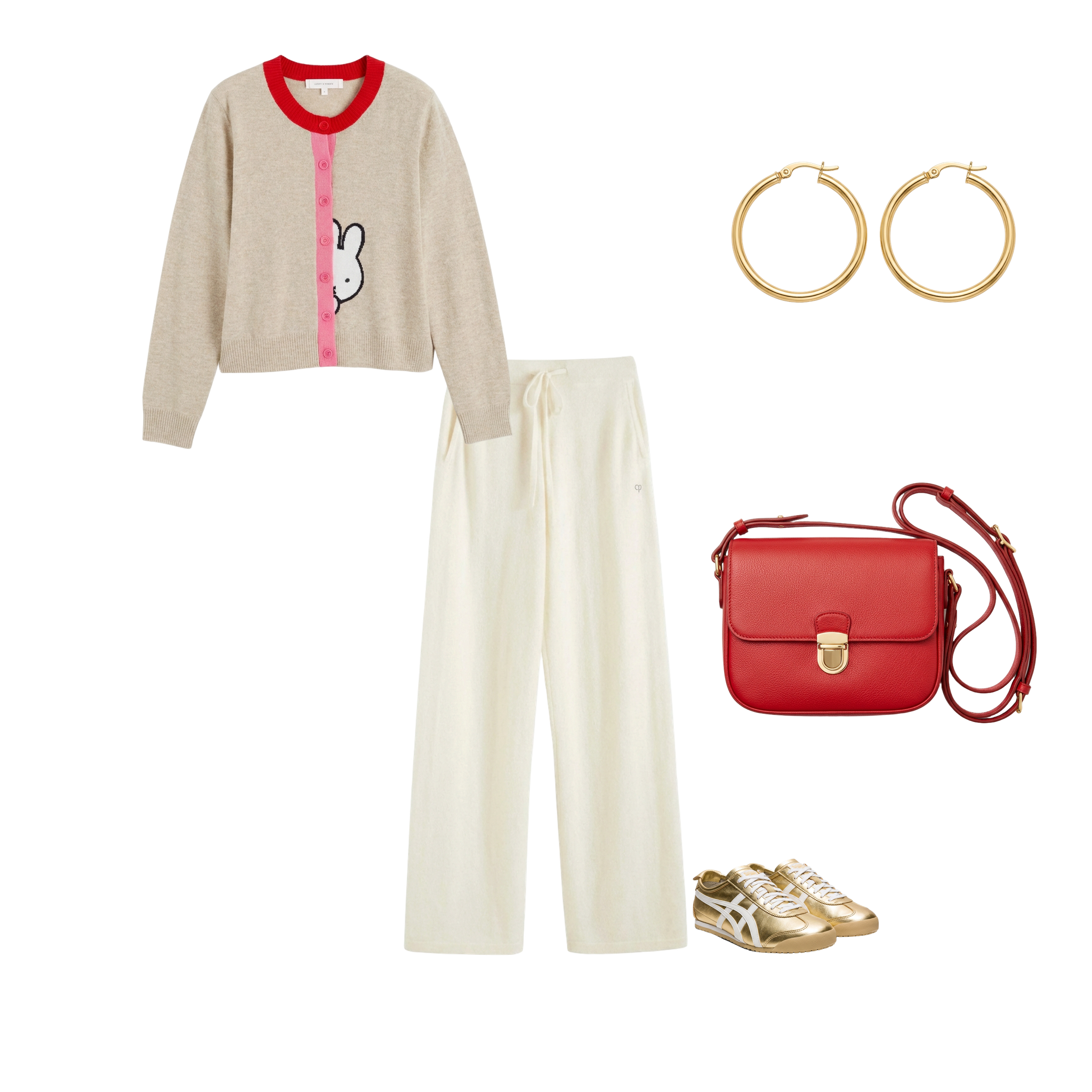Soft-Oat Wool-Cashmere Miffy Peek Placket Sweater - Chinti & Parker UK